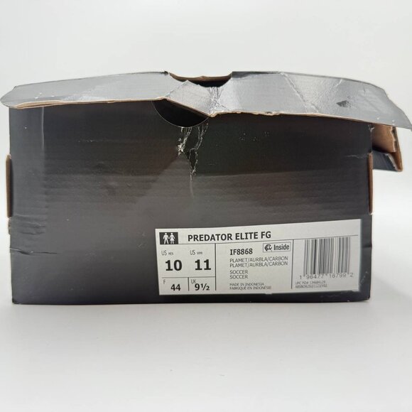 NEW adidas Predator Elite FG Soccer Cleats Men\'s Size 10 Platinum Metallic